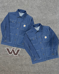 Carhartt rework style denim shacket