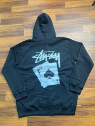 Hoodie à poche style rework Stussy