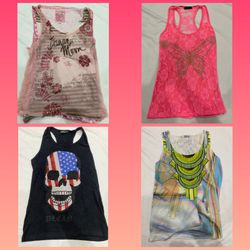 Printed sleevless Tops Sv 002