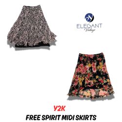 Y2K Free Spirit Midi Skirts - EV0709