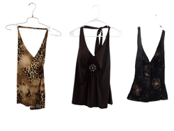 Dark shaded halter tops -14p -10/7/25