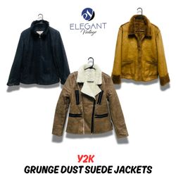 Y2K Grunge Dust Suede Jackets - EV0719