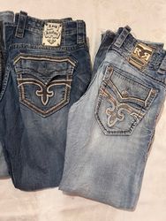 Calças rockrevival masculinas