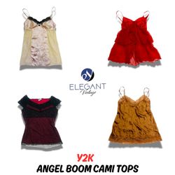 Y2K Angel Bloom Cami Tops - EV0720