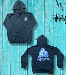 Stussy rework style icedice hoodie