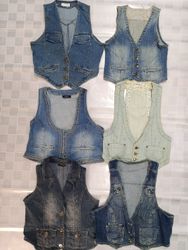 R88 Premium Y2k Ladies Denim Vest