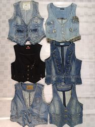 R89 Ladies Y2k Denim Vest