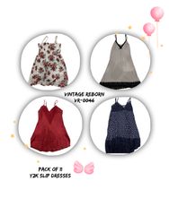 Y2K Slip Dresses (VR0048) Effortless Retro Chic