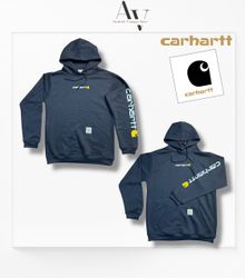 Carhartt rework style black hoodie