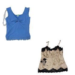 camisas azules océano Y2K