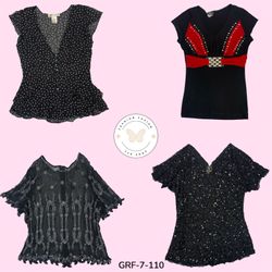Retro Bloom | Y2K Kurzarm Blumenoberteil (GRF-7-11..