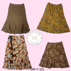 Cocoa Prints | Vintage Y2K Brown Skirts Drop (GRF-..