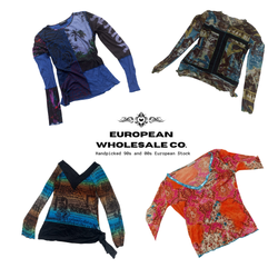Y2K European Romantic Goth Mesh Tops Mix(EWC411)