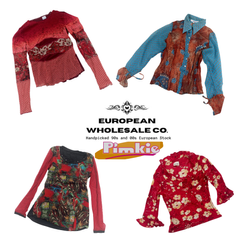 Y2K European Romantic Goth Mesh Tops Mix(EWC412)