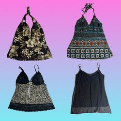 Y2K Grunge Cami Tops (TT-137)
