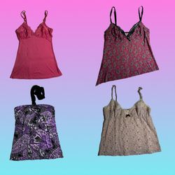 Y2K Cutesy-Core Cami Tops (TT-142)