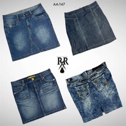 Y2K IT Girl Denim Midi-Röcke (AA-147)