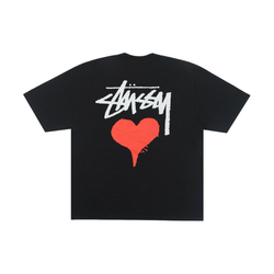 Stussy umgearbeitet Stil Herz T-Shirts