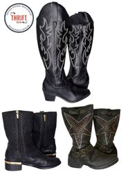 Botas largas de cuero T1161