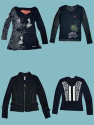 Y2K Gothic Floral Mesh Long Sleeve Top – Retro Gru..