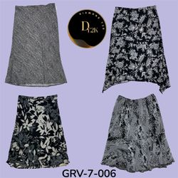 Y2K Black & White Poly Skirt – Bold Contrast, Icon..