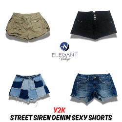 Y2K Street Siren Denim Sexy Shorts - EV0727
