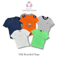 Vintage Branded  Tee – Y2K Logo Graphic