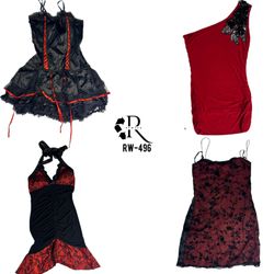 Robe midi de rendez-vous Y2K (RW-496)