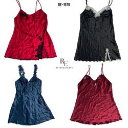 Y2K Soft Silk Slips (RE-1579)