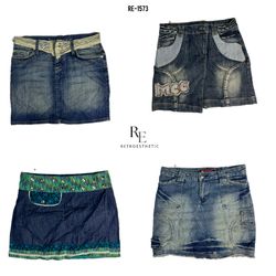 Y2K Britney Era Denim Mini Skirts (RE-1573)