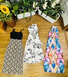 美しい女性の夏のミックスドレス