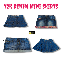 Y2K Denim Mini Skirts