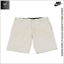 ADIDAS, NIKE & LACOSTE COTTON & CARGO SHORTS (BUND..