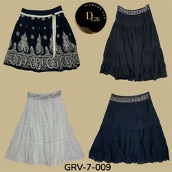 Black & White Cotton Skirts | Classic Contrast, Ef..