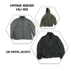 Vestes en duvet non marquées ambiance y2k (VRJ-002..