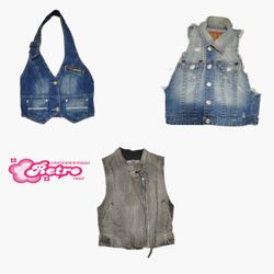 “Gilet in Denim Y2K”