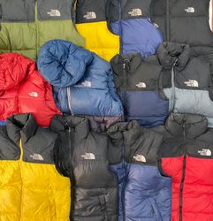 Gilet Puffer The North Face con marchio