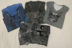 IQ0360 Y2K Gothic Baby Tees