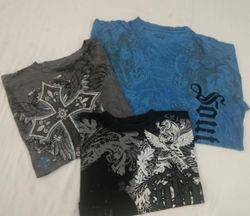 CR4577 Camisetas de algodón para hombre con estamp..