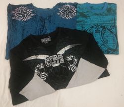 CR4578 Camisetas con estampado de calavera gótica ..