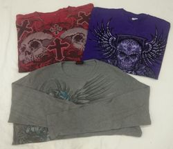Camisetas de calavera vintage para hombres CR4579