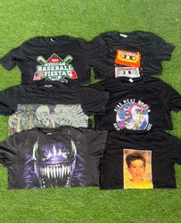 UNBRANDED PRINTED T-SHIRTS (BLACK)