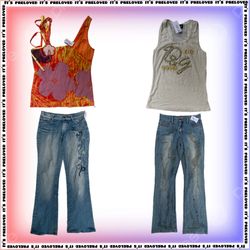 Off Duty 99 Collection Y2k camis & Denim jeans (SS..