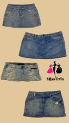 Mini and micro skirt  denim