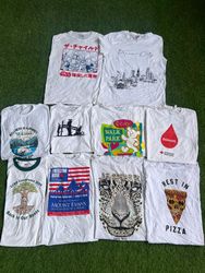 Camisetas impresas sin marca (blancas)