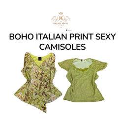 BOHO ITALIAN PRINT SEXY CAMISOLES