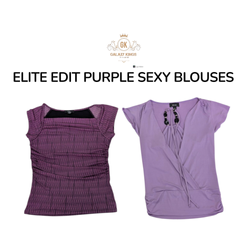 Elite Edit Purple Sexy Blouses
