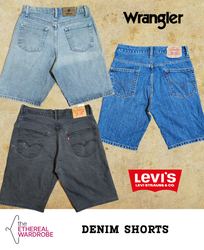 Branded Denim Shorts Including Wrangler and Levis
