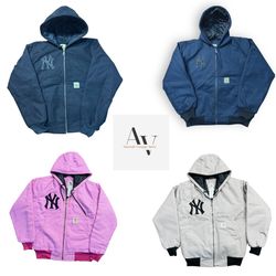 Carhartt rework style yankees hoodie jackets