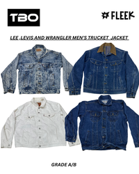 LEE ,LEVI’S AND WRANGLER DENIM TRUCKER JACKET